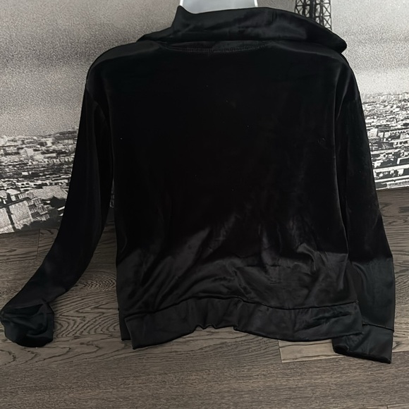 Black Velour oversized sweatshirt Sz XXL - Picture 5 of 13